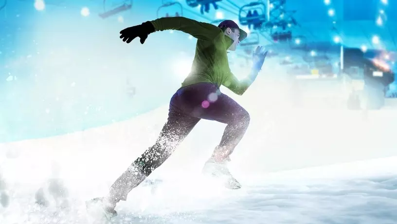 Забег по снегу DXB Snow Run в Дубае