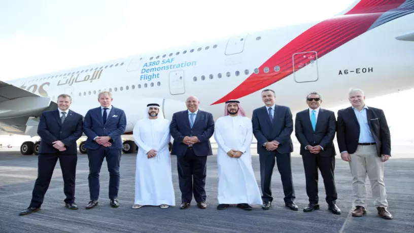 Emirates испытала двигатель на экологически чистом авиационном топливе