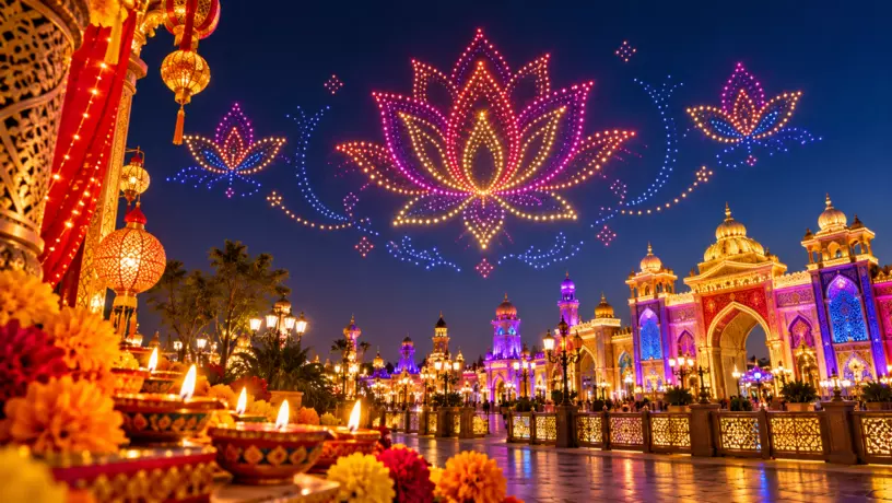 Global Village в Дубае приглашает на индийский фестиваль огней